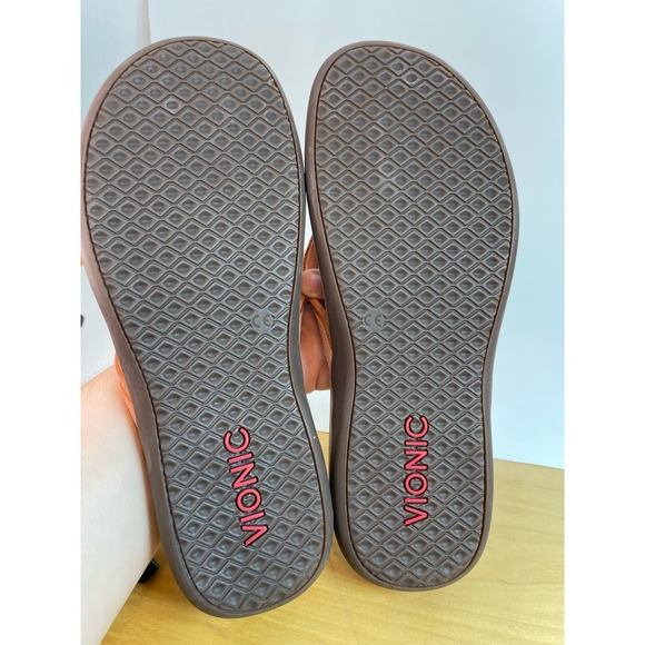Vionic Coral and Gold Women's Sandals - Picture 8 of 9